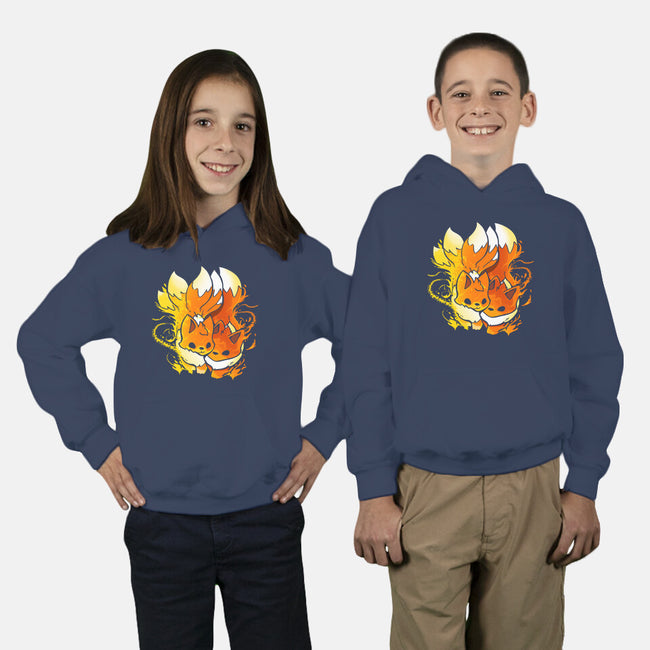 Fire Foxes-youth pullover sweatshirt-Vallina84