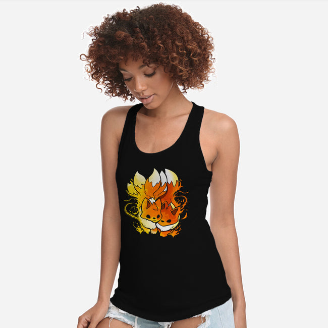 Fire Foxes-womens racerback tank-Vallina84