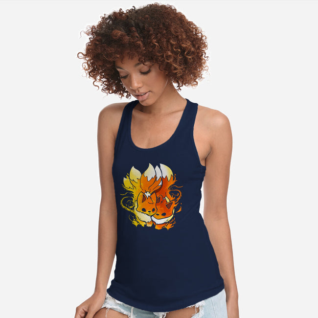 Fire Foxes-womens racerback tank-Vallina84