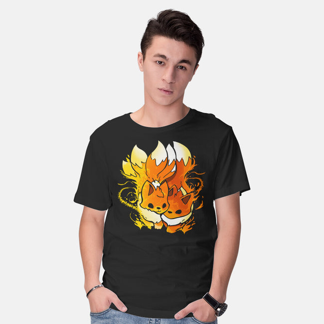 Fire Foxes-mens basic tee-Vallina84