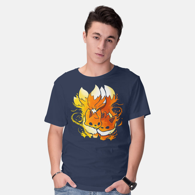 Fire Foxes-mens basic tee-Vallina84