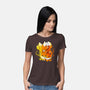 Fire Foxes-womens basic tee-Vallina84