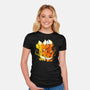 Fire Foxes-womens fitted tee-Vallina84