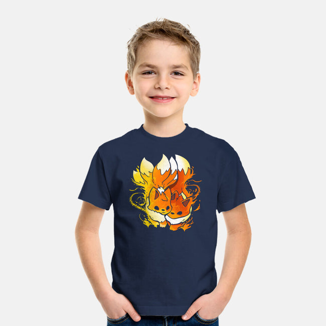 Fire Foxes-youth basic tee-Vallina84