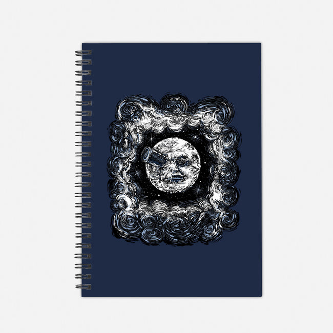 Starry Melies-none dot grid notebook-zascanauta
