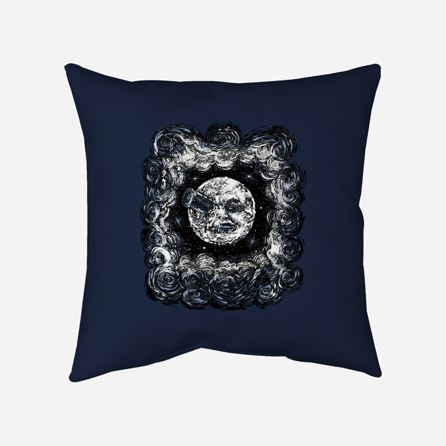 Starry Melies-none removable cover throw pillow-zascanauta