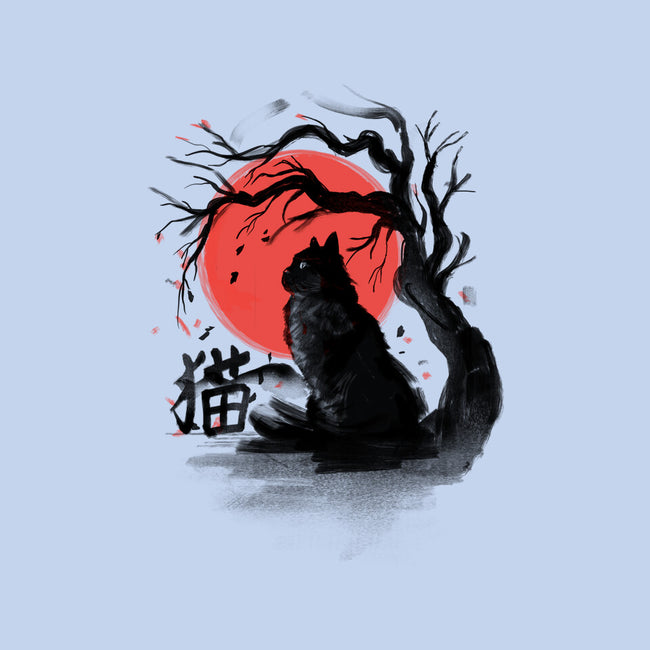 Black Cat Kanji-none memory foam bath mat-fanfabio