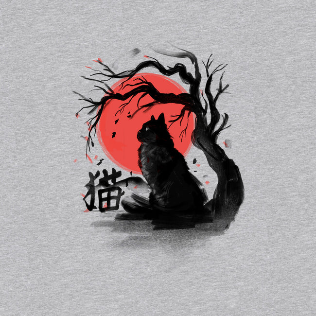 Black Cat Kanji-unisex basic tee-fanfabio