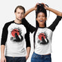 Black Cat Kanji-unisex baseball tee-fanfabio