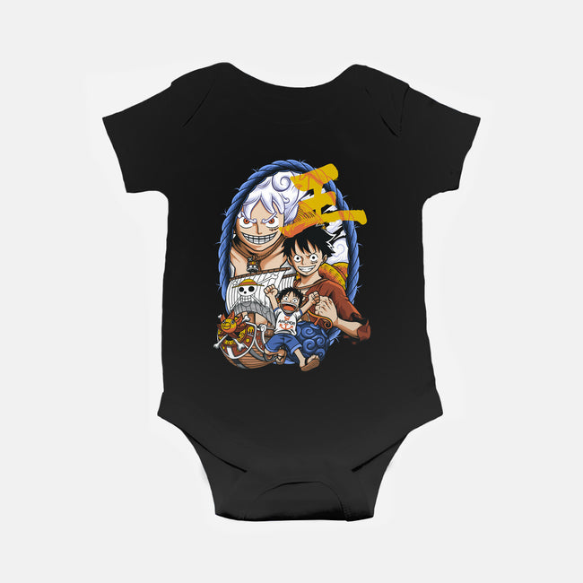Evolution Of A Pirate-baby basic onesie-Badbone Collections