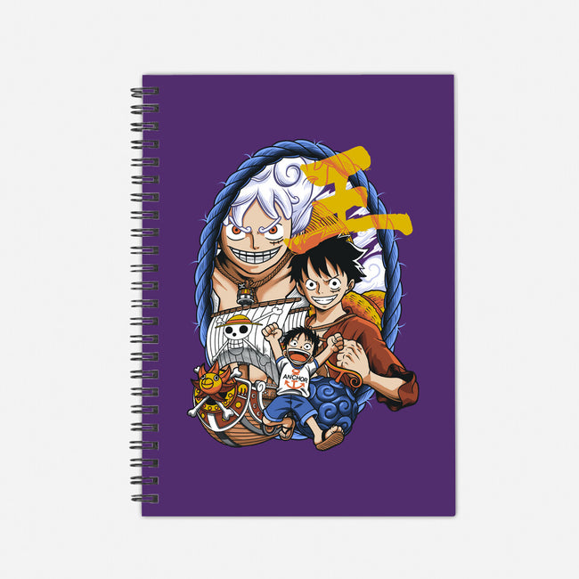 Evolution Of A Pirate-none dot grid notebook-Badbone Collections