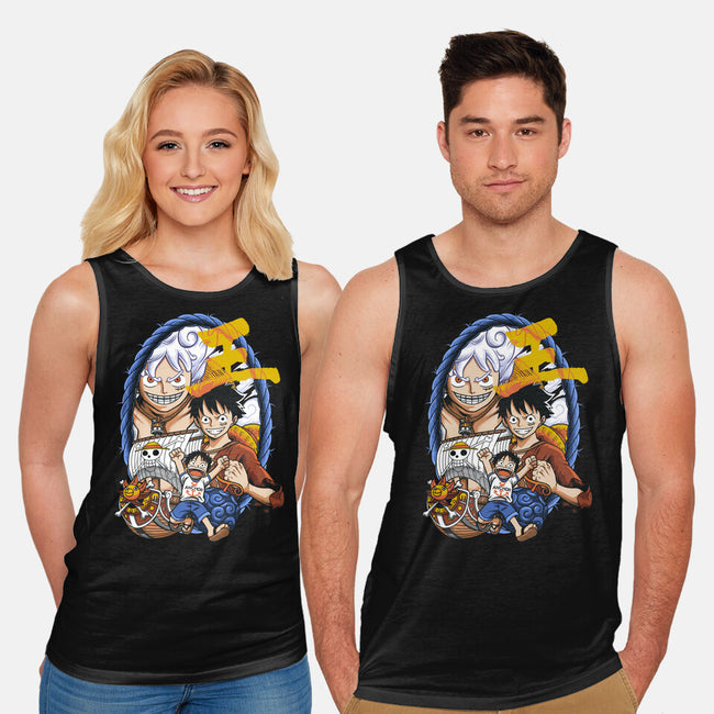 Evolution Of A Pirate-unisex basic tank-Badbone Collections