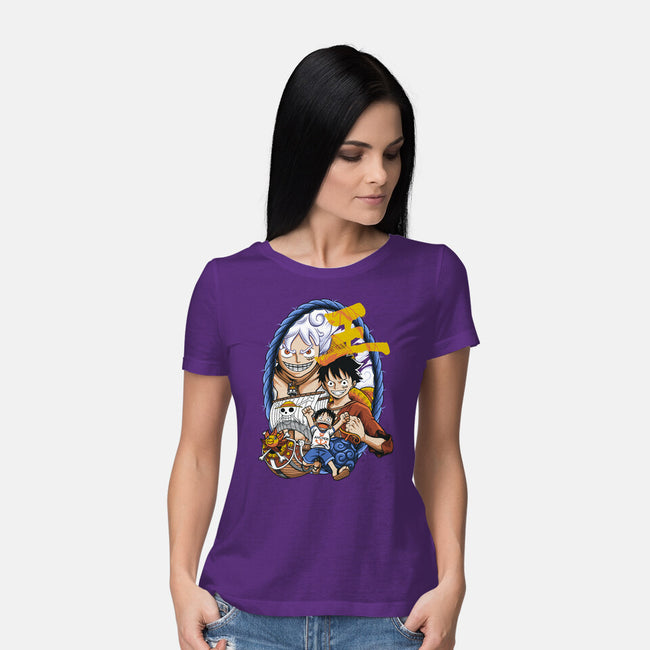 Evolution Of A Pirate-womens basic tee-Badbone Collections