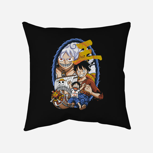 Evolution Of A Pirate-none removable cover throw pillow-Badbone Collections