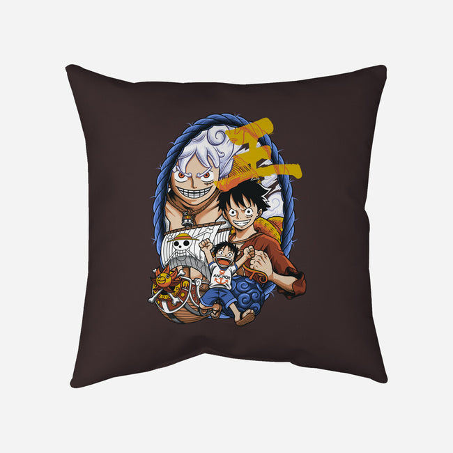 Evolution Of A Pirate-none removable cover throw pillow-Badbone Collections