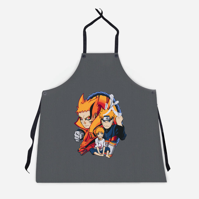 Evolution Of A Ninja-unisex kitchen apron-Badbone Collections