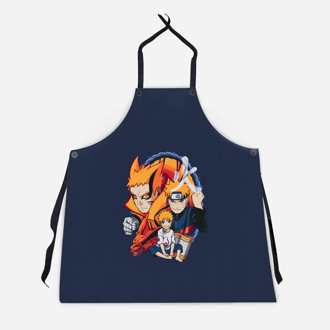 Evolution Of A Ninja-unisex kitchen apron-Badbone Collections