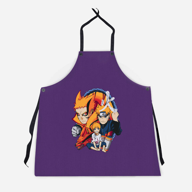 Evolution Of A Ninja-unisex kitchen apron-Badbone Collections