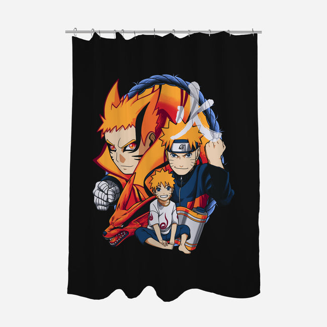 Evolution Of A Ninja-none polyester shower curtain-Badbone Collections