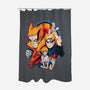 Evolution Of A Ninja-none polyester shower curtain-Badbone Collections