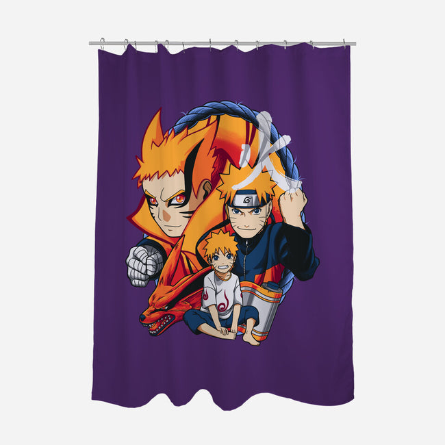 Evolution Of A Ninja-none polyester shower curtain-Badbone Collections