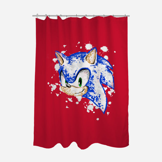 Speed Spot-none polyester shower curtain-nickzzarto