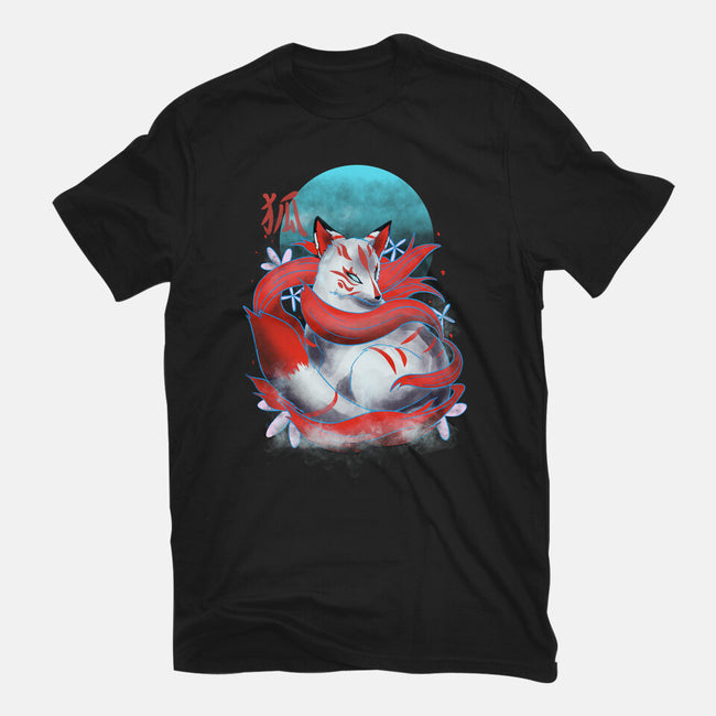 Kitsune Fox-womens fitted tee-fanfabio