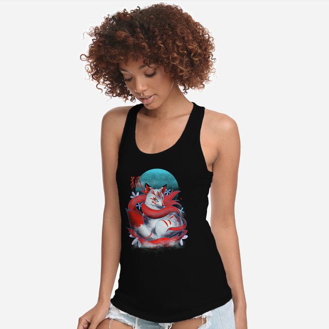 Kitsune Fox-womens racerback tank-fanfabio