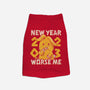 New Year Worse Me-dog basic pet tank-Aarons Art Room