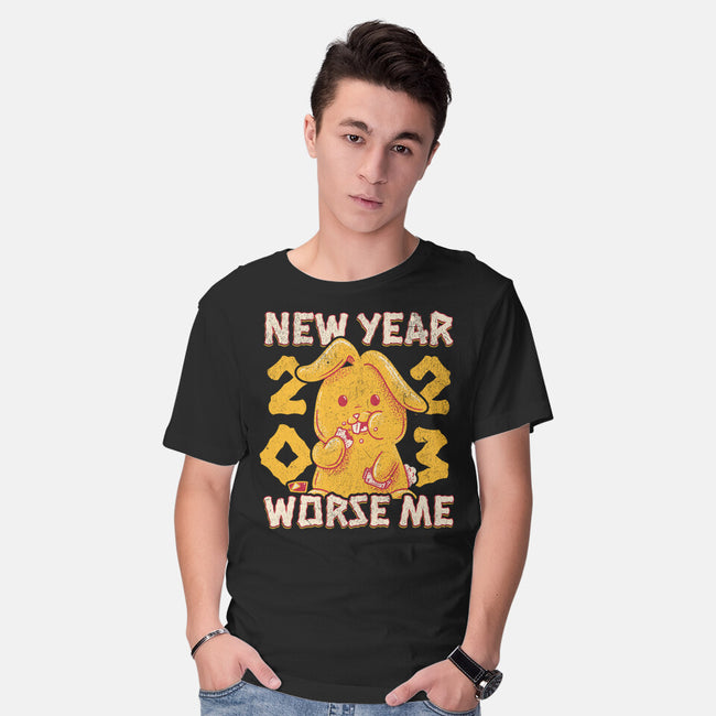 New Year Worse Me-mens basic tee-Aarons Art Room