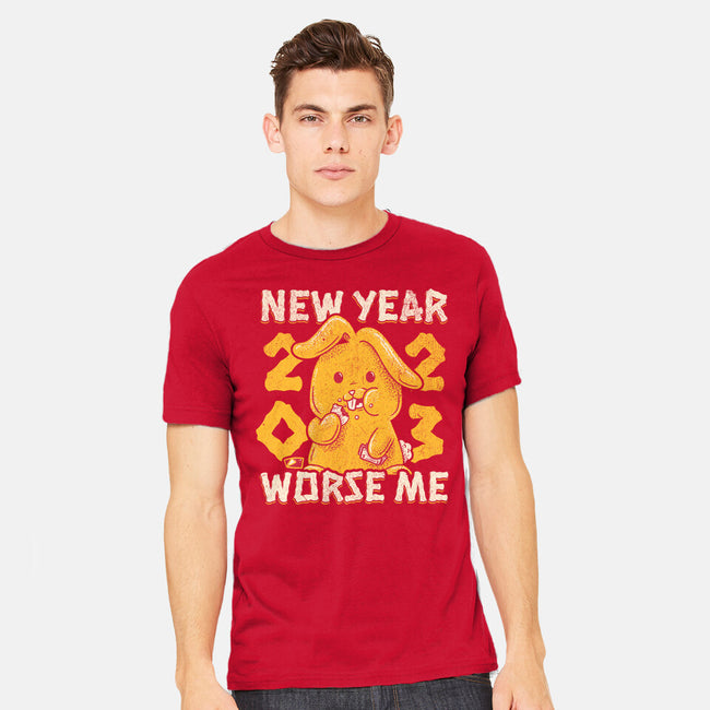 New Year Worse Me-mens heavyweight tee-Aarons Art Room