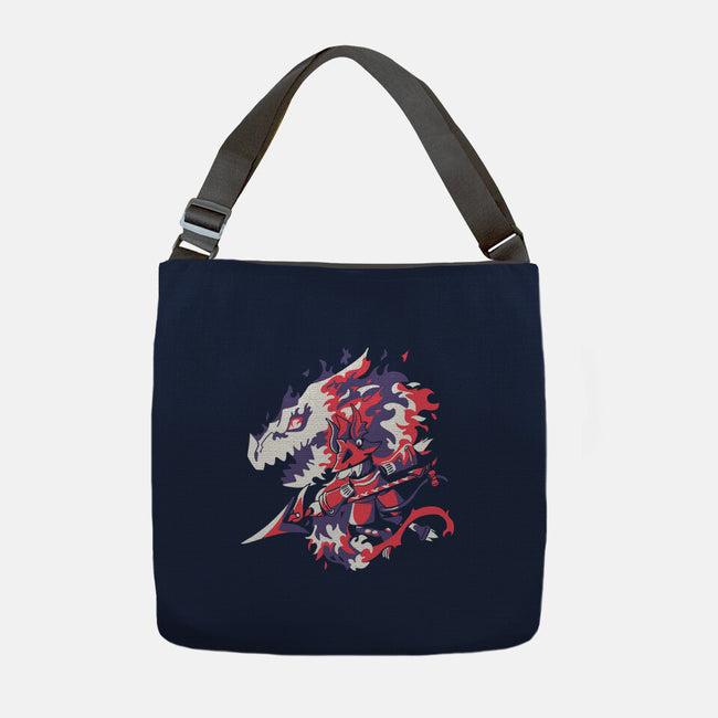 Dragon Knight-none adjustable tote bag-Sketchdemao