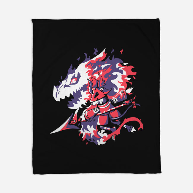 Dragon Knight-none fleece blanket-Sketchdemao