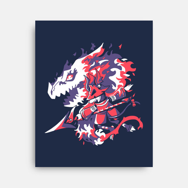 Dragon Knight-none stretched canvas-Sketchdemao