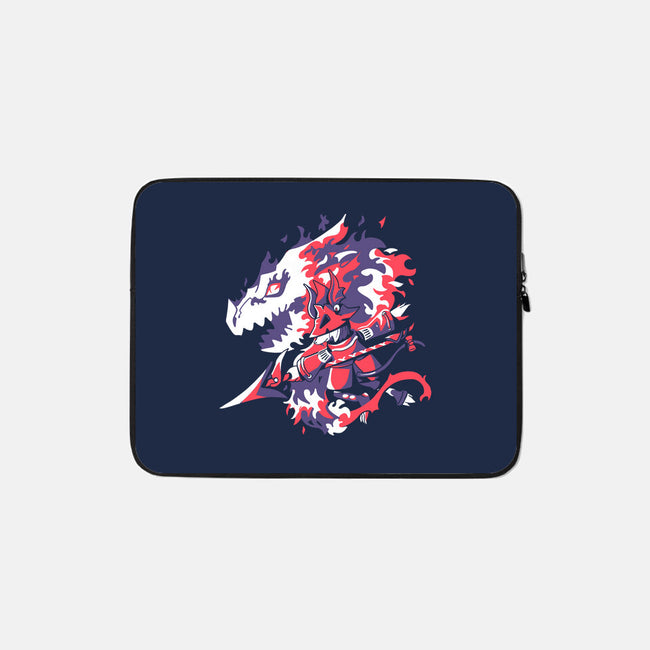 Dragon Knight-none zippered laptop sleeve-Sketchdemao