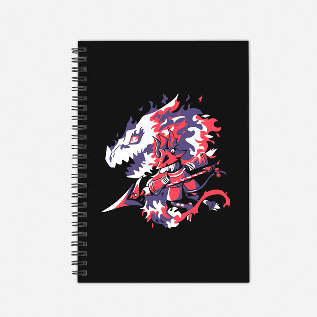 Dragon Knight-none dot grid notebook-Sketchdemao
