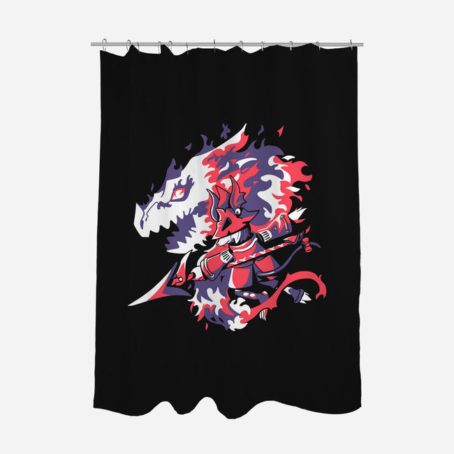 Dragon Knight-none polyester shower curtain-Sketchdemao