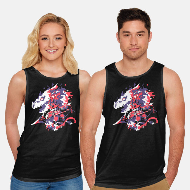 Dragon Knight-unisex basic tank-Sketchdemao