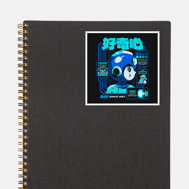 Game Facts Robot-none glossy sticker-Sketchdemao
