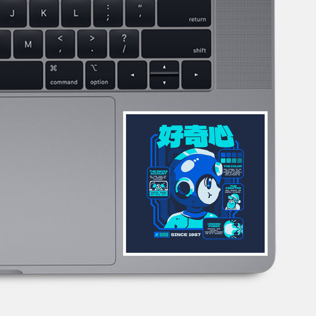 Game Facts Robot-none glossy sticker-Sketchdemao