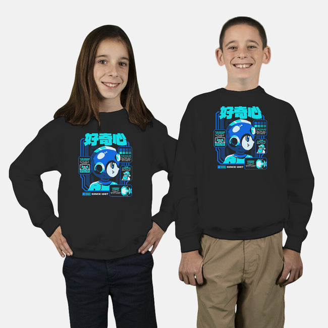Game Facts Robot-youth crew neck sweatshirt-Sketchdemao