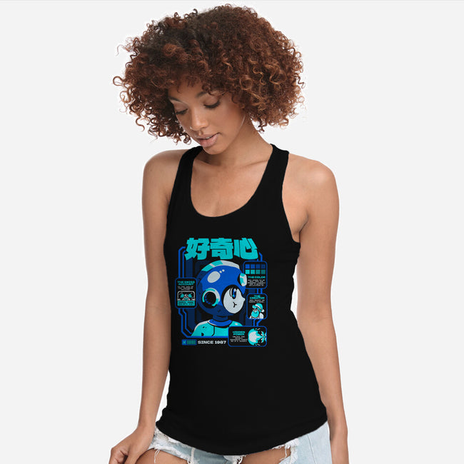 Game Facts Robot-womens racerback tank-Sketchdemao