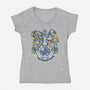 The Time Travelers-womens v-neck tee-Sketchdemao