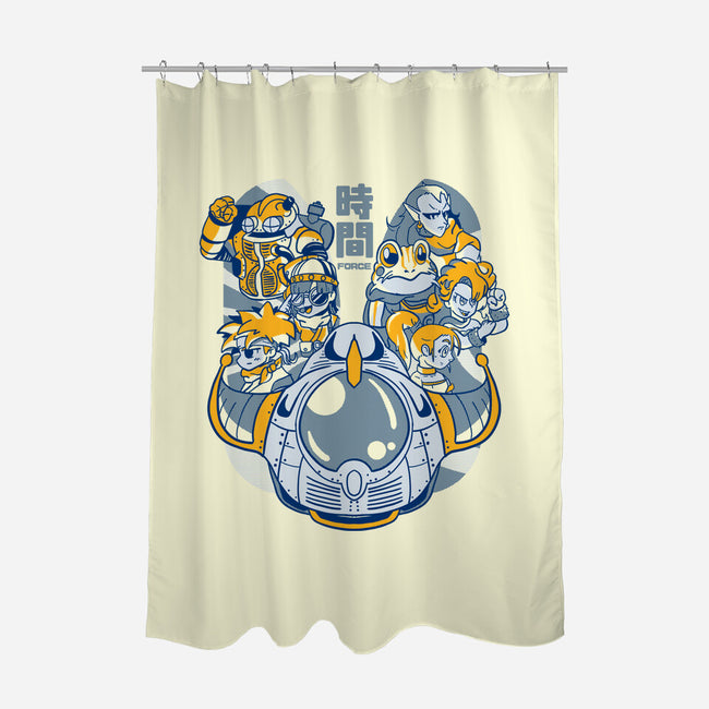 The Time Travelers-none polyester shower curtain-Sketchdemao
