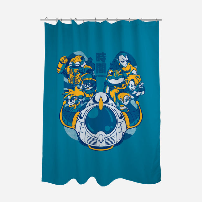 The Time Travelers-none polyester shower curtain-Sketchdemao