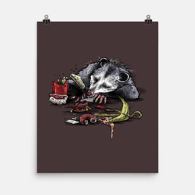 Possum Binge-none matte poster-zascanauta