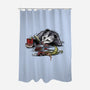 Possum Binge-none polyester shower curtain-zascanauta