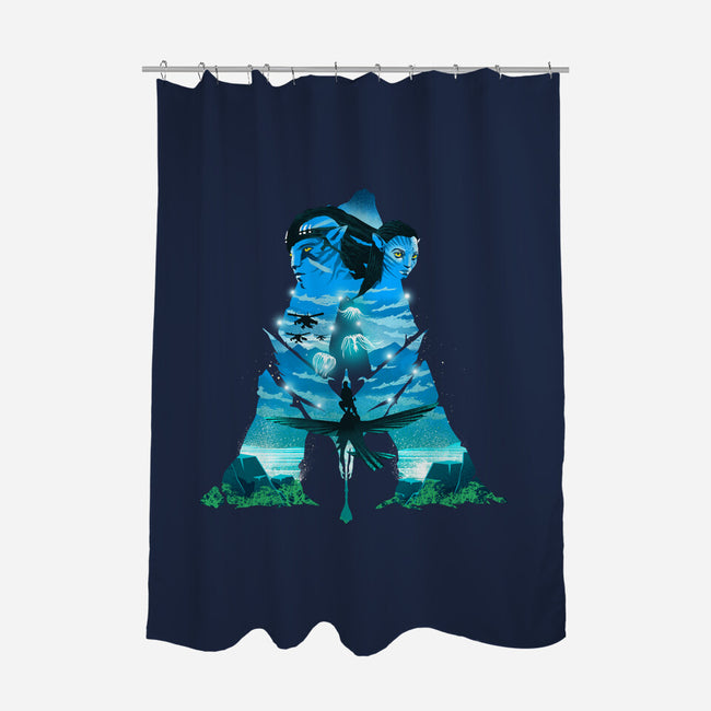 The Way Of Water-none polyester shower curtain-dandingeroz