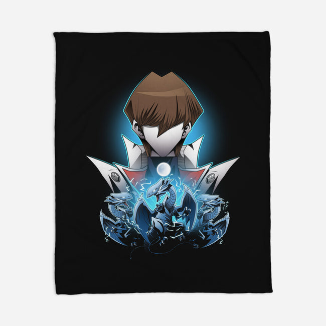 Kaiba And Blue Eyes-none fleece blanket-PanosStamo