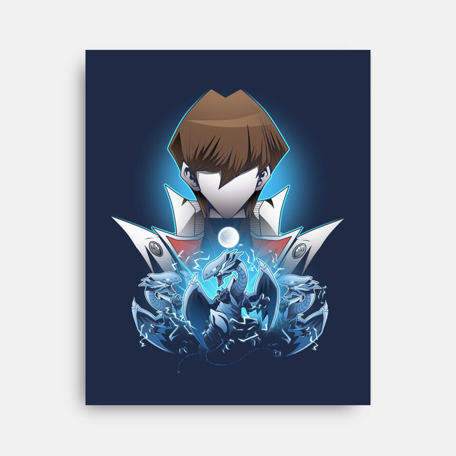 Kaiba And Blue Eyes-none stretched canvas-PanosStamo